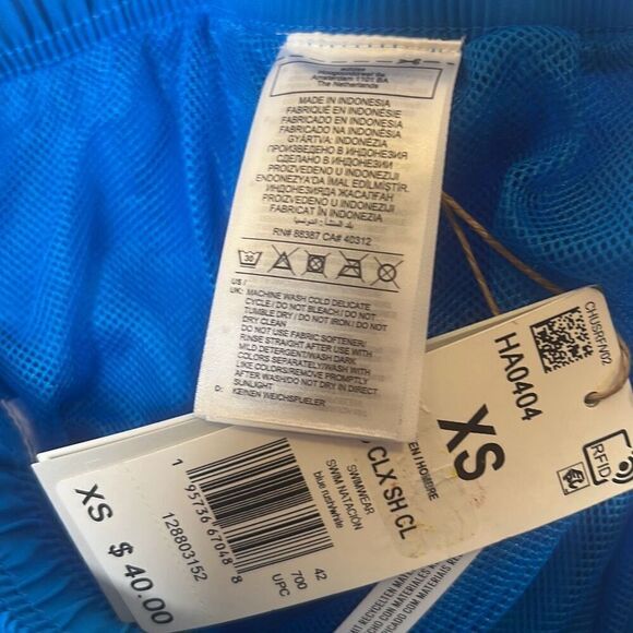Adidas 3 STRIPES CLASSIC LENGTH SWIM SHORTS HA0404 swim trunks NWT‎ Men X-small - Picture 6 of 7